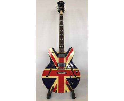 EPIPHONE NOEL GALLAGHER SUPERNOVA - electric guitar  - a must for any guitar playing Oasis fan!  Union jack supernova with ha