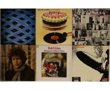 CLASSIC ROCK REISSUES - Nice selection of 10 x recent, high quality issue LPs. Titles are Bob Dylan - Blonde On Blonde (US 20