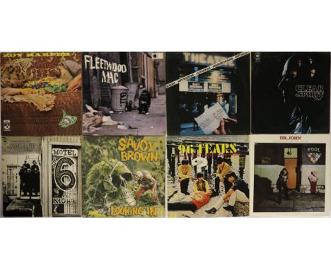 BLUES ROCK - Lovely selection of 13 x LPs. Artists/titles are Peter Green's Fleetwood Mac (7-63200 mono), Soft Machine - Aliv