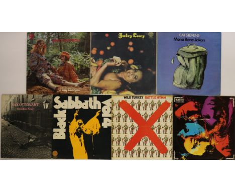 PROG/PSYCH LPs - Mind expanding pack of 7 x essential LPs. Artists/titles are JImmy Campbell - Half Baked (Vertigo swirl 1st 