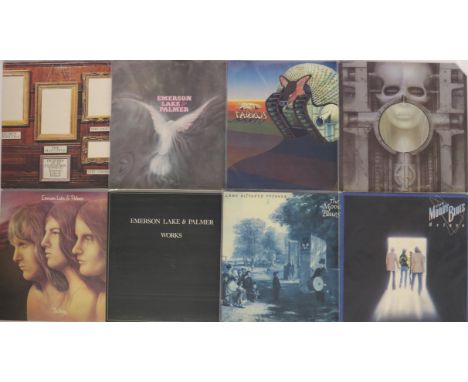 CLASSIC ROCK - Very well presented collection of 55 x LPs and 1 x LP box set. Artists/titles include The Moody Blues inc. Lon