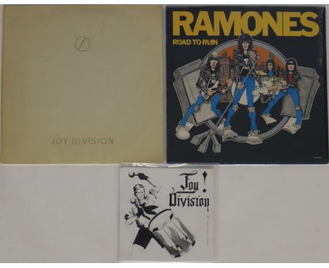 JOY DIVISION/RAMONES - 2 x essential LPs and 1 x 7". Titles are Joy Division (x2) - Still (German pressing RTD 69 - VG to VG+