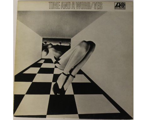 YES - TIME AND A WORD - UK WHITE LABEL - An extremely scarce in number white label test pressing of the classic 1970 LP (Atla