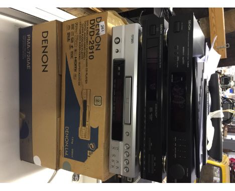 HIFI AUDIO - a collection of equipment to include a Denon PMA-720AE Integrated Amplifier (boxed), a Denon DVD-2910 DVD Audio-
