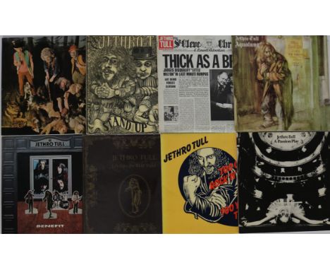 JETHRO TULL - Ace selection of 8 x original title LPs. Albums are This Was (ILPS 9085 pink label white i - Ex/Ex), Stand Up (