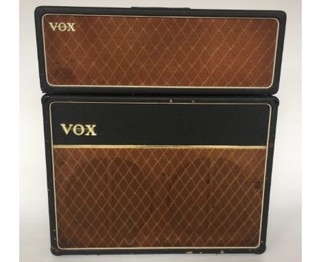 VOX AC30 1964 TWO PIECE SUPER TWIN AMPLIFIER - twin treble amplifier with AC30 2x12 cabinet speaker. Serial No. 15273.