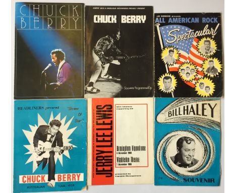 ROCK 'N'ROLL PROGRAMMES- collection of 6 programmes dating from the 1950s, 60s and 70s; to include Chuck Berry X 3 - 1959, 19
