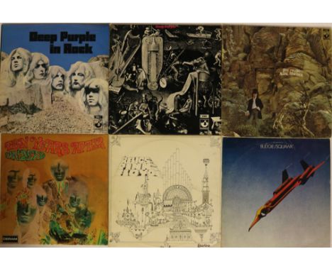 CLASSIC/PROG ROCK - Great selection of 12 x LPs. Artists/titles include Deep Purple - In Rock (1st Harvest unboxed SHVL 777 A