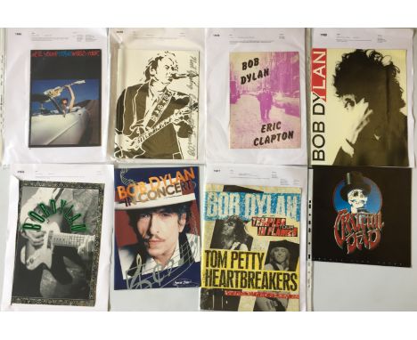 BOB DYLAN / NEIL YOUNG PROGRAMMES - collection of 8 programmes to include Bob Dylan x 5 including Alone & Together (1987), No