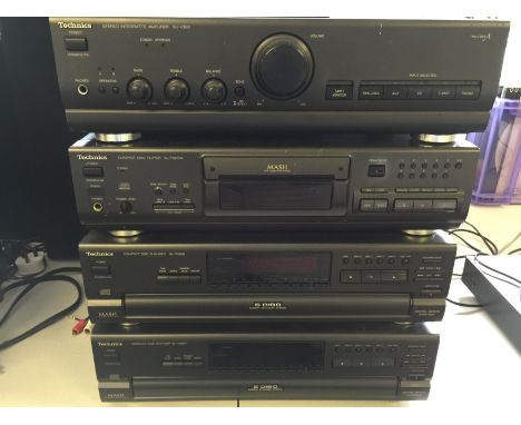 HIFI AUDIO - collection of Technics equipment to include an SU-V300 Stereo Integrated Amplifier, an SL-PS670A Compact Disc Pl