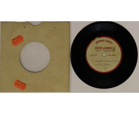 I WANT TO HOLD YOUR HAND/THIS BOY DICK JAMES ACETATE - An extremely rare original 'Dick James Music Limited' 7" acetate Demo 