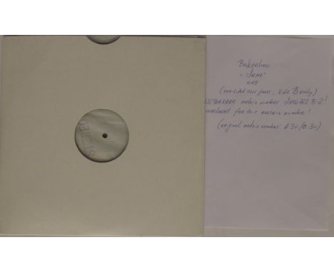 BAKERLOO - S/T - TEST PRESSING - A scarce single sided test pressing 'sample' of the eponymous 1969 LP (SHVL 769). The record