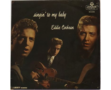EDDIE COCHRAN - SINGIN' TO MY BABY - Not often seen 1960 UK pressing of the terrific debut release from Eddie Cochran (London