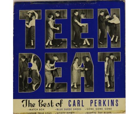 CARL PERKINS (SUN 1225) - THE BEST OF CARL PERKINS - Incredibly scarce original stereo US pressing Sun LP of Teen Beat - The 