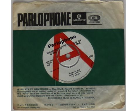 TICKET TO RIDE - UK 7" DEMONSTRATION - Scorchingly scarce original UK 7" demonstration release of Ticket To Ride b/w Yes It I
