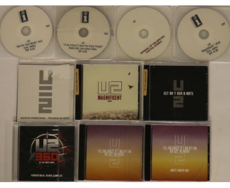 U2 - PROMO RELEASES - Outstanding collection of 10 promotional only CD/DVD-R acetate recordings. TItles are I'll Go Crazy If 