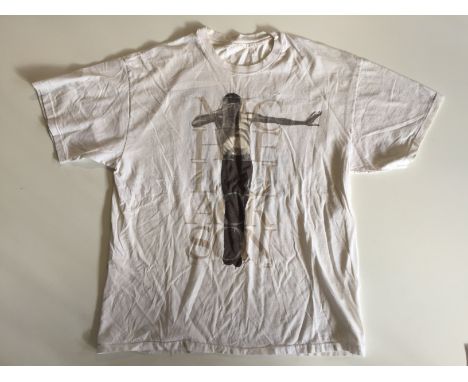 MICHAEL JACKSON WORN CONCERT T SHIRT - a 'King of Pop' concert tour tshirt. worn by Michael Jackson. From the Bankruptcy Auct