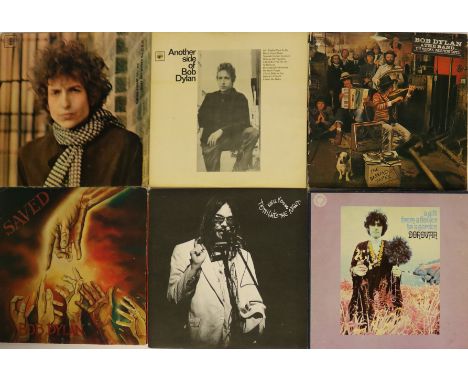 FOLK/SINGER SONGWRITERS - Marvelous collection of 11 x LPs. Artists/titles are Bob Dylan (x4) inc. Blonde On Blonde (original