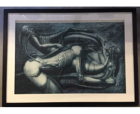 H R GIGER NECRONOM V LITHOGRAPH - a limited edition lithograph from H R Giger, who was the inspiration behind the Ridley Scot