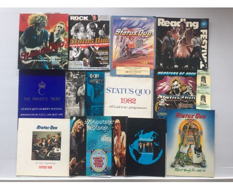 STATUS QUO - collection of 10 programmes and 28 tickets to include ticket and programme for The Gene Pitney Show (1968 - Stat
