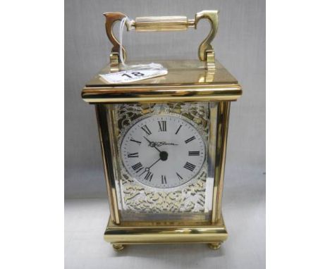 A good quality brass carriage clock.