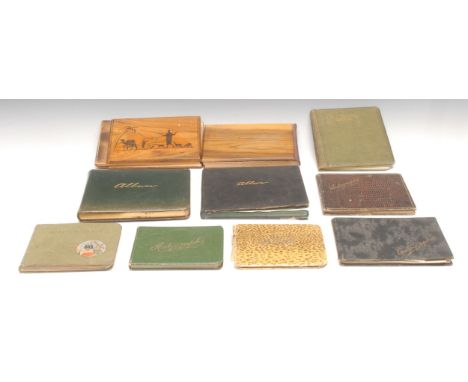 Commonplacing - a collection of early 20th century commonplace, note, autograph and sketch books, various entries, watercolou