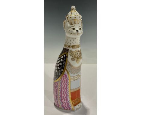 A Royal Crown Derby Royal Cats model, Burmese, 22cm, printed mark in red, first quality 