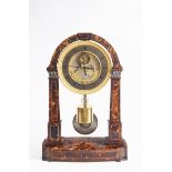 REGULATOR TABLE CLOCK Kolem 1840 Austria Wien tortoiseshell, silver, gilded guilloche brass,
