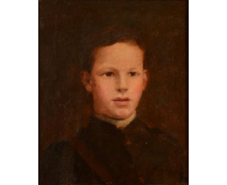 Style of Henry Scott TUKE Portrait of a young soldier Oil on canvas35 x 29cm