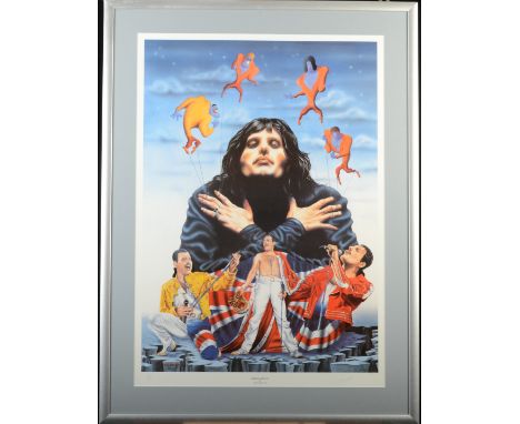 TRETCHICOFFFive various prints Together with a Freddie Mercury print Trevor Horswell