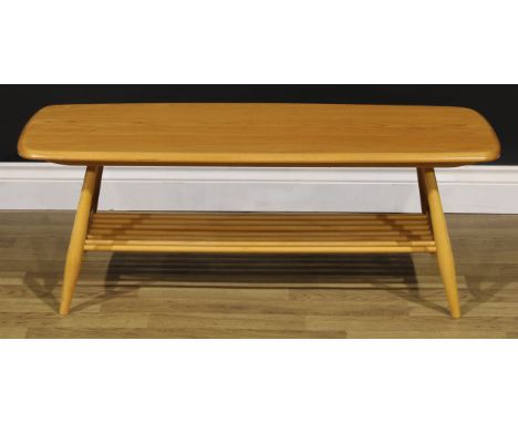 An Ercol coffee table, 36cm high, 104.5cm long, 46cm wide 