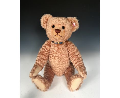 Steiff, Little Max, EAN 668289, a 5-way jointed modern limited edition Steiff teddy bear, with internal growler, studded blue