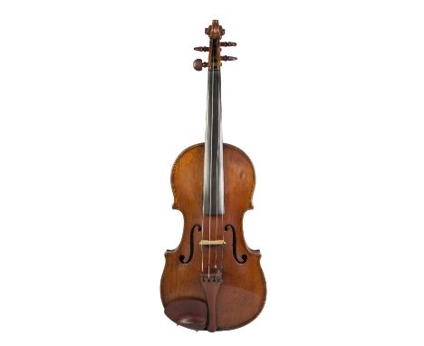 AIRETON, LATE EIGHTEENTH/EARLY NINETEENTH CENTURY VIOLIN, with 14" one piece black, branded Aireton below the button probably