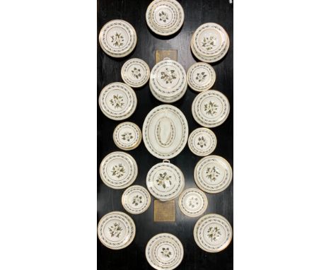 Royal Worcester ‘Bernina’ dinner service for eight comprised of; twelve dinner plates, eight medium, twelve side plates ,eigh