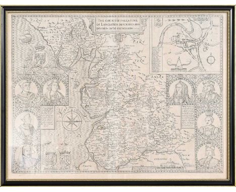 Speed (John)The Countie Pallatine of Lancaster Described and Divided into Hundreds 1610 [1676], Bassett and Chiswell, engrave