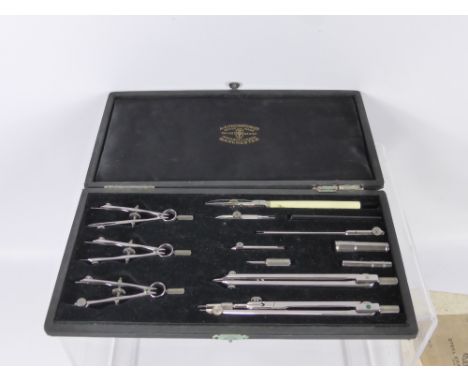 An A.G. Thornton Ltd., Techset Series Geometry Set, in the original box.