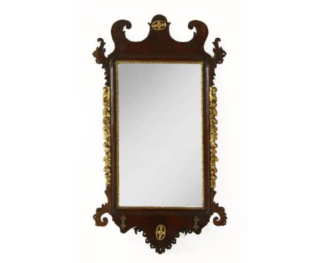 A Chippendale style mirror