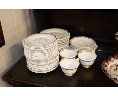A quantity of Royal Worcester gilt heightened decorated tea and dinnerware 