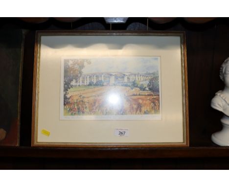 After Chrissy Norman, pencil signed limited edition print "The Orwell Bridge" 45/500
