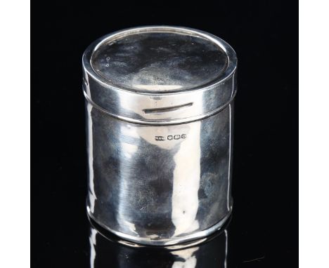 MAPPIN & WEBB - an Art Deco silver Gold Flake tobacco tin, inscribed "With the compliments of W D & HO Wills, Bristol and Lon