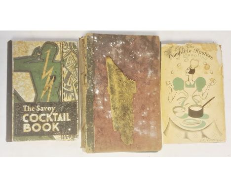" The Savoy Cocktail Book" Constable and Company 1930, numerous ills throughout, some foxing, the front hinge is cracked, the