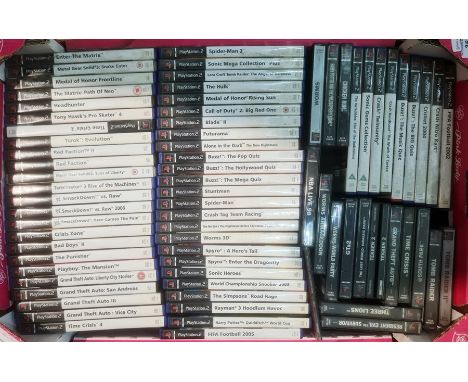 Collection of PlayStation 2 and PlayStation games to include Grand Theft Auto 3, Tomb Raider, Time crisis,etc together with P