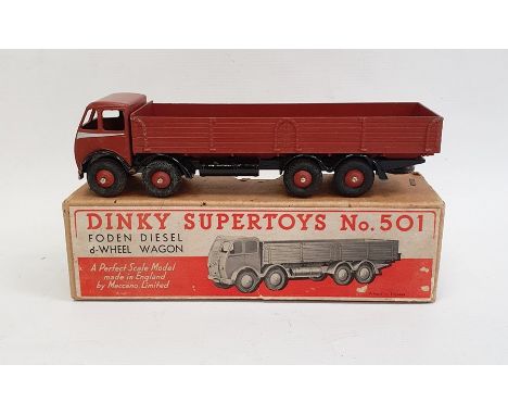 Dinky Supertoys diecast model of a Foden Diesel 8-wheel wagon no.501 with box