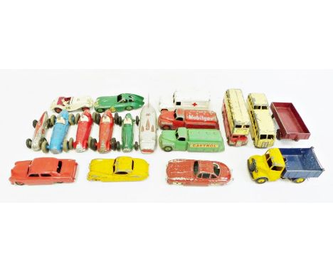 Eight various Dinky model racing cars to include Alfa-Romeo 232 and 23F, Cooper-Bristol no.23G, Talbot Lago no.23K and ten ot