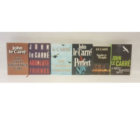 Le Carre, John"Absolute Friends", Hodder & Stoughton 2003, red cloth, dj, silk ribbon marker (2 copies), first editions"The C