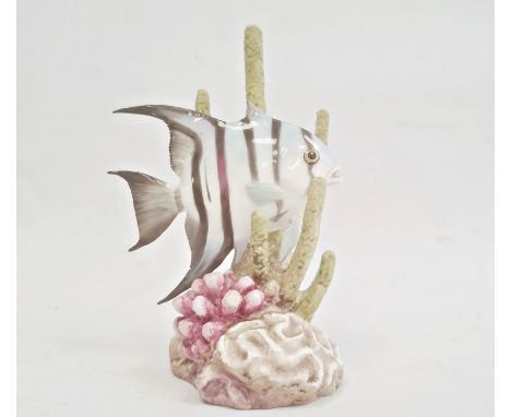 Royal Worcester 'R Van Ruyckevelt' model 'Spade' fish 3579, 13.5cm high 