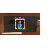 'Man's head changes to ass in picture frame' Maker unknown (7 x 4 x 3/8 inches), single slip