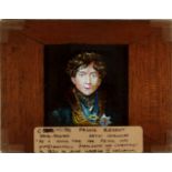 'The Prince Regent' painted on mica Maker unknown (5 5/8 x 4 3/8 x 3/8 inches)