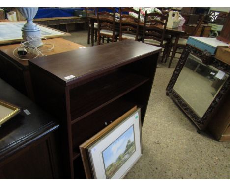 TEAK FRAMED SMALL PROPORTION ADJUSTABLE SHELF BOOKCASE 