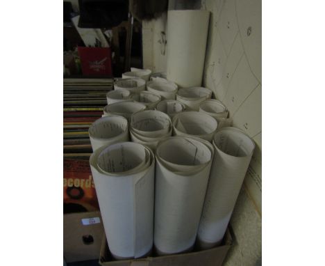QUANTITY OF ROLLED ORDNANCE SURVEY MAPS 